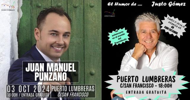 Juan Manuel Punzano y Justo Gómez y protagonizarán el 'Día del Mayor' en la Feria de Puerto Lumbreras