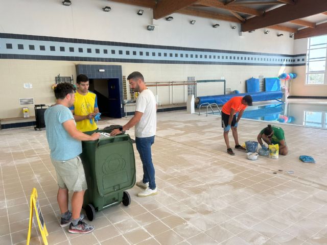 Las piscinas cubiertas de  Puerto Lumbreras ultiman su puesta a punto para retomar las actividades de invierno